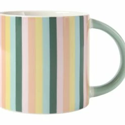 Power Pop Stripes Mug 400ML Sage