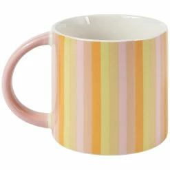 Power Pop Stripes Mug 400ML Rose 5 Power Pop Stripes Mug 400ML Rose -homeless mug-shop DI0420 SIDE scaled