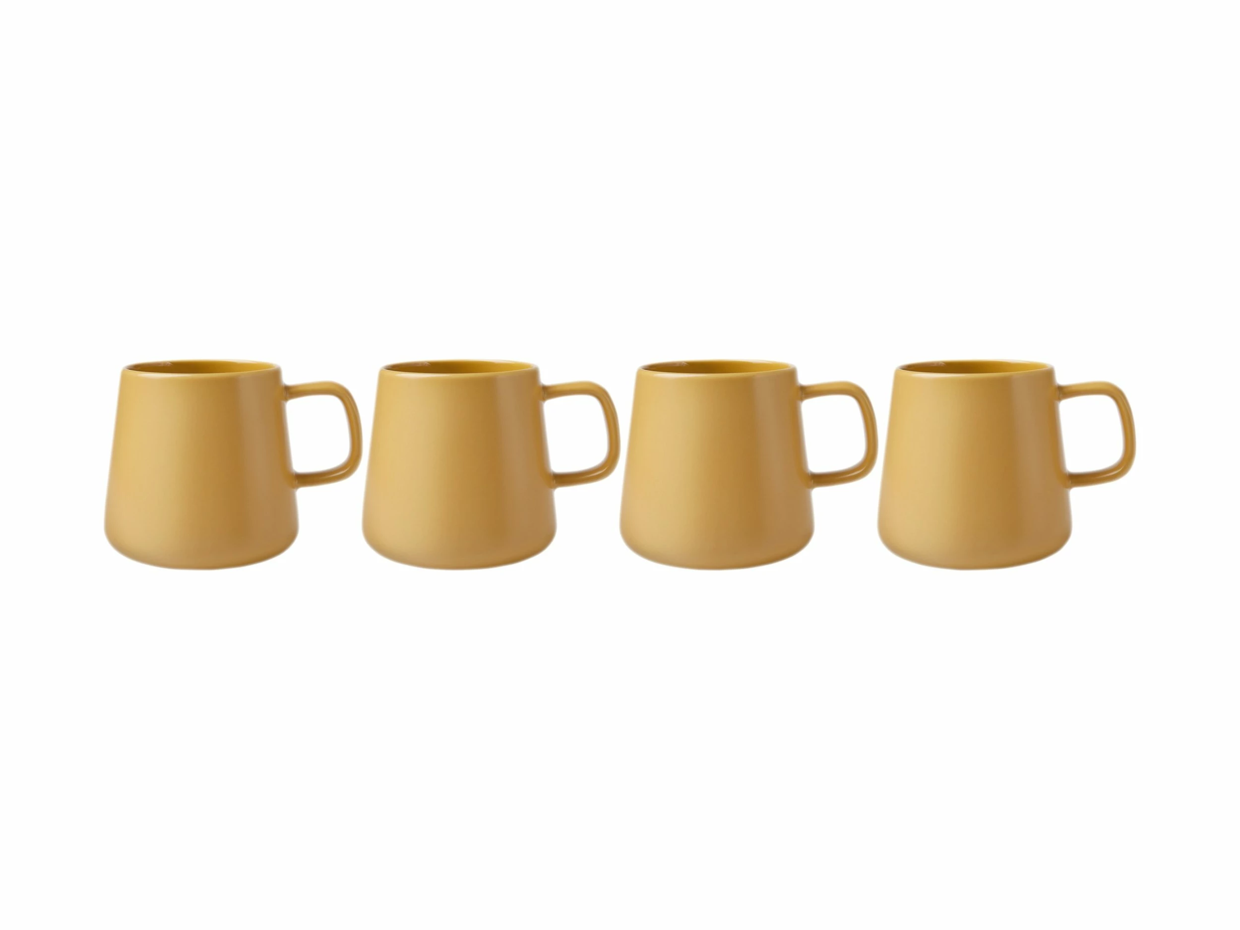 Blend Sala Mug 375ML Set Of 4 Mustard Gift Boxed 2 Blend Sala Mug 375ML Set Of 4 Mustard Gift Boxed - Image 2