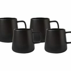 Blend Sala Mug 375ML Set Of 4 Black Gift Boxed
