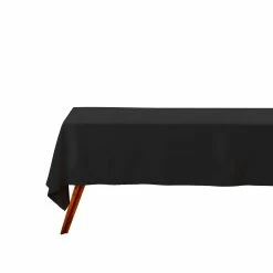 Cotton Classics Rectangle Tablecloth 300x150cm Black