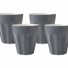 Blend Sala Latte Cup 265ML Set Of 4 Charcoal Gift Boxed