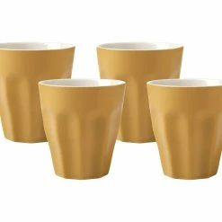 Blend Sala Latte Cup 265ML Set Of 4 Mustard Gift Boxed