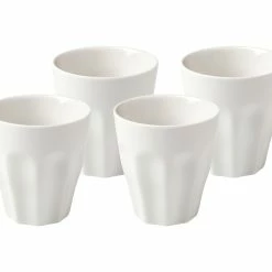 Blend Sala Latte Cup 265ML Set Of 4 White Gift Boxed -homeless mug-shop LM0057 A1 scaled