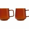 Blend Sala Glass Mug 400ML Set Of 2 Amber Gift Boxed