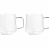 Blend Sala Glass Mug 400ML Set Of 2 Clear Gift Boxed