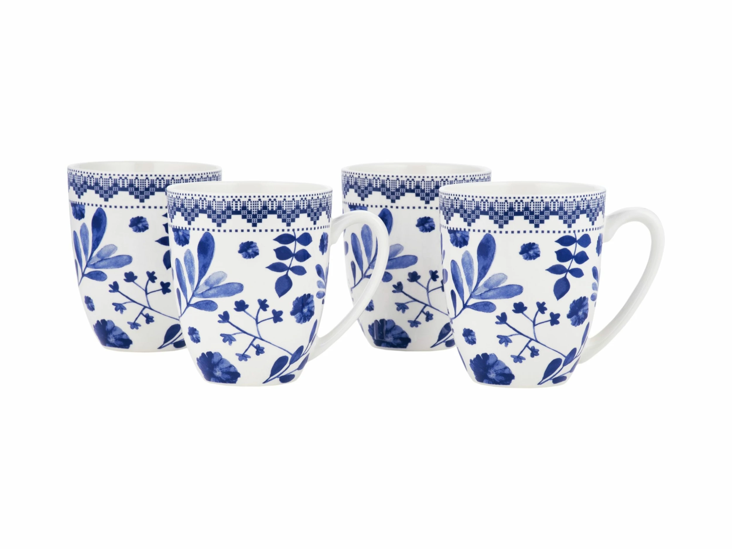 Darcy Coupe Mug 420ML Set Of 4 Floral Gift Boxed 1 Darcy Coupe Mug 420ML Set Of 4 Floral Gift Boxed