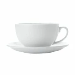 White Basics Cappuccino Cup & Saucer 320ML
