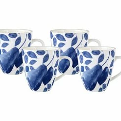 homeless mug-shop 9 Giverny Coupe Mug Set Of 4 350ML Blue Gift Boxed