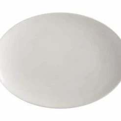 White Basics Oval Plate 30x22cm -homeless mug-shop ax0394 2