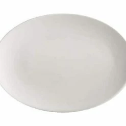 White Basics Oval Plate 35x25cm -homeless mug-shop ax0395 2