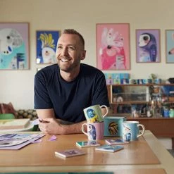 Pete Cromer Ceramic Square Tile Coaster Kangaroo 9.5cm 5 Pete Cromer Ceramic Square Tile Coaster Kangaroo 9.5cm -homeless mug-shop cromer2 3 6