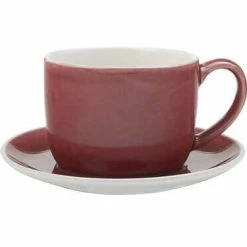 Artisan Cup & Saucer 280ML Pomegranate