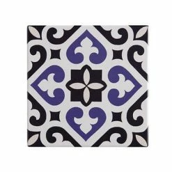 Medina Ceramic Square Tile Trivet Azrou 15cm -homeless mug-shop du0068 1