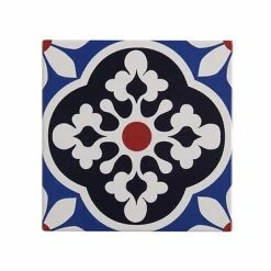Medina Ceramic Square Tile Trivet Tiznit 15cm