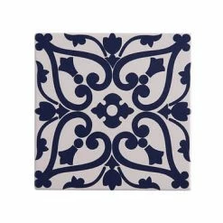 Medina Ceramic Square Tile Trivet Maarif 15cm -homeless mug-shop du0072 1