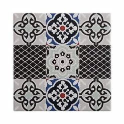 Medina Ceramic Square Tile Trivet Malaga 20cm -homeless mug-shop du0073 1