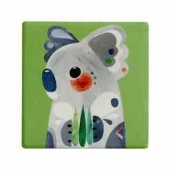 Pete Cromer Ceramic Square Tile Coaster Koala 9.5cm