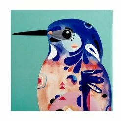 Pete Cromer Ceramic Square Trivet 20cm Azure Kingfisher