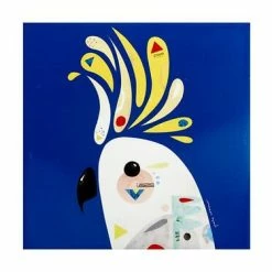 Pete Cromer Ceramic Square Trivet 20cm Cockatoo