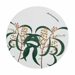 Royal Botanic Gardens Ceramic Round Trivet 20cm Wattle