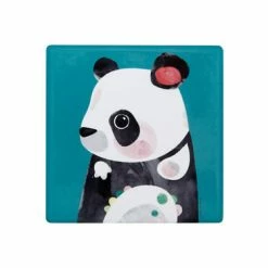 Pete Cromer Wildlife Ceramic Square Coaster 9.5cm Panda