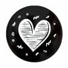 The Letterettes Ceramic Round Coaster 10.5cm Heart Gift Boxed