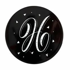 The Letterettes Ceramic Round Coaster 10.5cm H Gift Boxed""