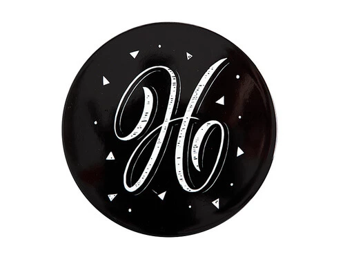 The Letterettes Ceramic Round Coaster 10.5cm H Gift Boxed"" 1 The Letterettes Ceramic Round Coaster 10.5cm H Gift Boxed""