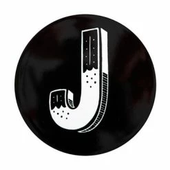 The Letterettes Ceramic Round Coaster 10.5cm J Gift Boxed""