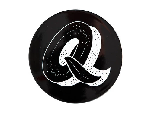 The Letterettes Ceramic Round Coaster 10.5cm Q Gift Boxed"" 1 The Letterettes Ceramic Round Coaster 10.5cm Q Gift Boxed""