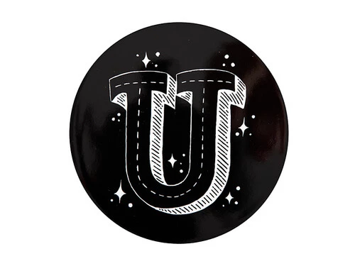The Letterettes Ceramic Round Coaster 10.5cm U Gift Boxed"" 1 The Letterettes Ceramic Round Coaster 10.5cm U Gift Boxed""
