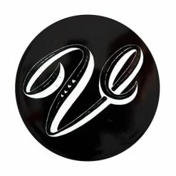 The Letterettes Ceramic Round Coaster 10.5cm V Gift Boxed""