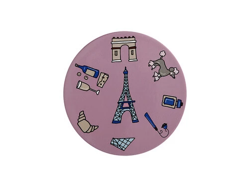 Megan McKean Cities Ceramic Round Coaster 10.5cm Paris 1 Megan McKean Cities Ceramic Round Coaster 10.5cm Paris