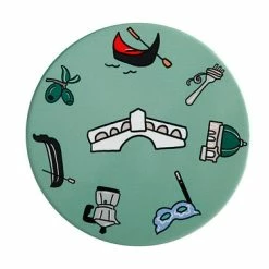 Megan McKean Cities Ceramic Round Coaster 10.5cm Venice
