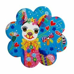 Donna Sharam Rainbow Jungle Ceramic Flower Coaster 10cm Lively & Lovely