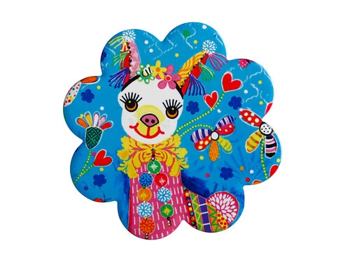 Donna Sharam Rainbow Jungle Ceramic Flower Coaster 10cm Lively & Lovely 1 Donna Sharam Rainbow Jungle Ceramic Flower Coaster 10cm Lively & Lovely