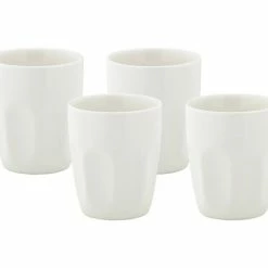 White Basics Latte Cup 200ML Set Of 4 Gift Boxed