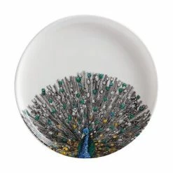 Marini Ferlazzo Birds Plate 20cm Indian Peacock