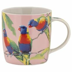Katherine Castle Bird Talk Mug 370ML Rainbow Lorikeets Gift Boxed