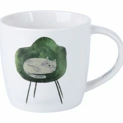 Marc Martin Feline Friends Mug 400ML One Eye Open Gift Boxed