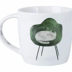 Alternative view of Marc Martin Feline Friends Mug 400ML One Eye Open Gift Boxed