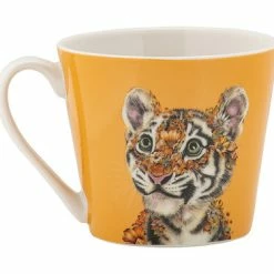 Marini Ferlazzo Wild Planet Mug 370ML Tiger Gift Boxed -homeless mug-shop dx1280 side