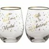 Celebrations Stemless Glass 500ML Set Of 2 You Had Me At Merlot/Life Is A Cabernet