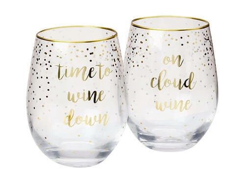 Celebrations Stemless Glass 500ML Set Of 2 Cloud Time Gift Boxed 3 Celebrations Stemless Glass 500ML Set Of 2 Cloud Time Gift Boxed - Image 3