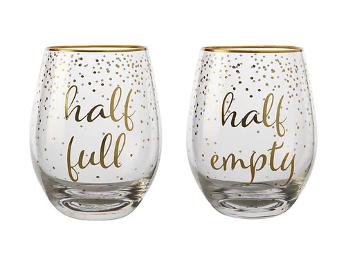 Celebrations Stemless Glass 500ML Set Of 2 Full Empty Gift Boxed 1 Celebrations Stemless Glass 500ML Set Of 2 Full Empty Gift Boxed