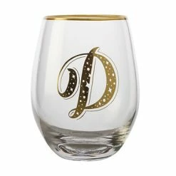 The Letterettes Stemless Glass 500ML D Gift Boxed""