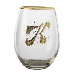 The Letterettes Stemless Glass 500ML K Gift Boxed""