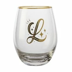 The Letterettes Stemless Glass 500ML L Gift Boxed""