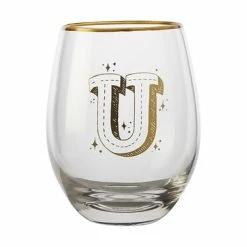 The Letterettes Stemless Glass 500ML U Gift Boxed""